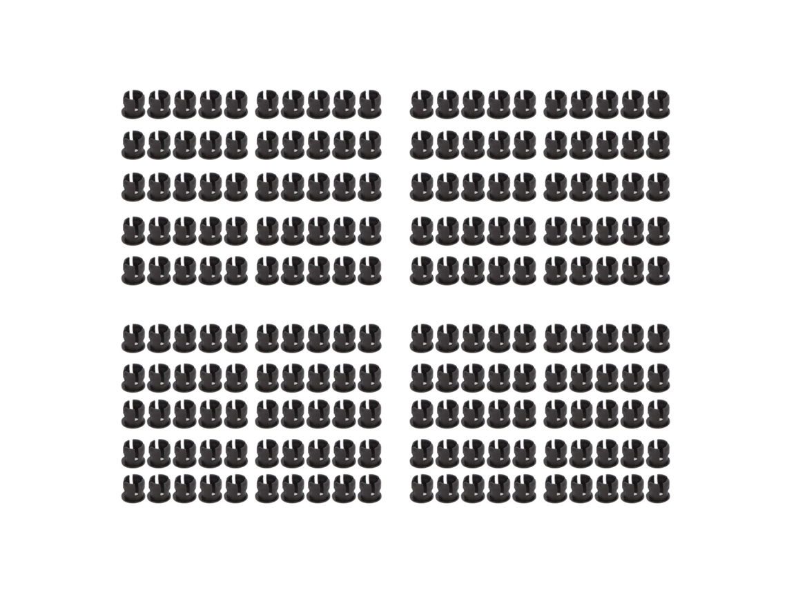 200 Piezas Soportes Led Clips De Montaje De Plástico De 5 Mm Sujetador Plano Para Instalación