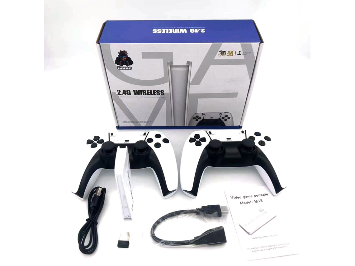 Consola de juegos inalámbrica Bluetooth 2.4g para TV con emulador arcade de joystick P1 YUNZII (incluye más de 20.000 juegos)