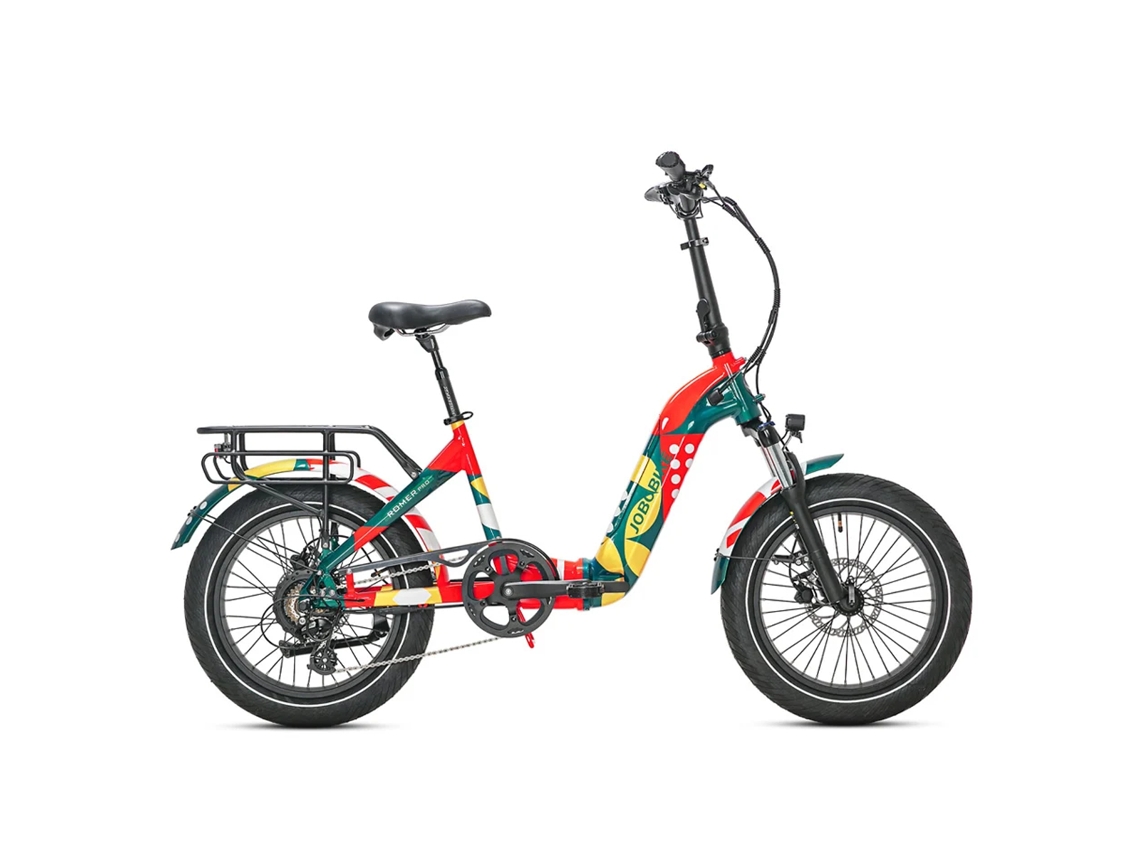 Bicicleta eléctrica todoterreno Romer Pro 20 con neumáticos anchos, motor Bafang de 250 W y batería de 48 V y 15 Ah (Jobobike)