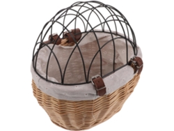 Cesta Portabicicletas De Mimbre Natural