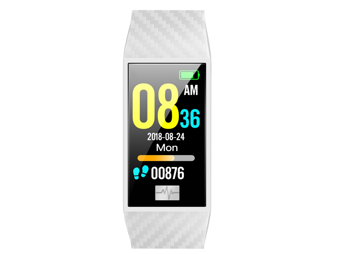 Pulsera Inteligente Reloj (frecuencia Cardíaca, Presión Arterial) Blanco Dt No.1 Dt58 Resistente Al Agua Ip68