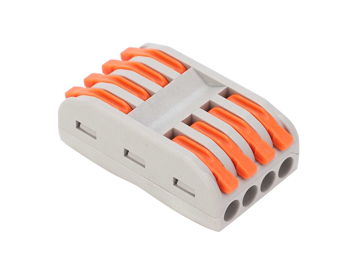 Yncm2026-5pcs Terminal Bloque Cable Clamp Conector Rápido Spl-4 Para Cable Flexible Duro Conductor