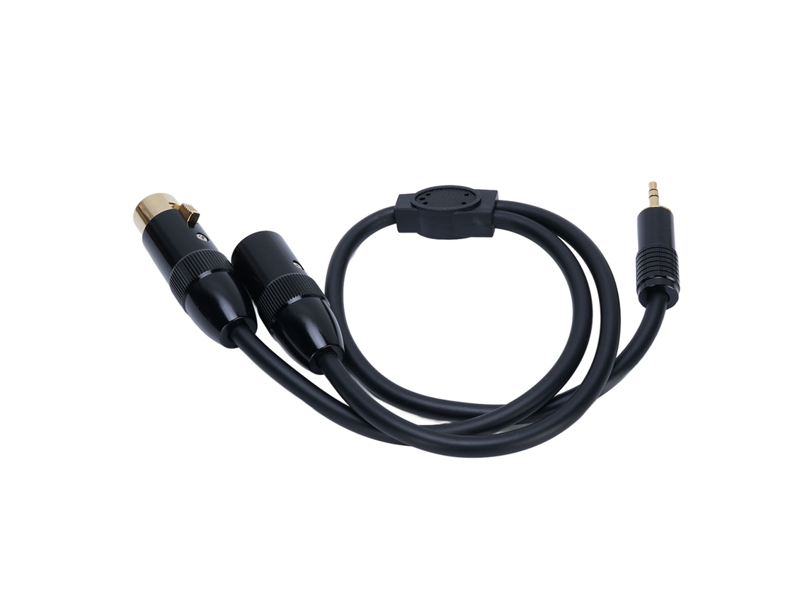 Cable Divisor De 3,5 Mm A Xlr De 0,5 M Con Conector Estéreo Para Conectores Xlr Macho Y Hembra.