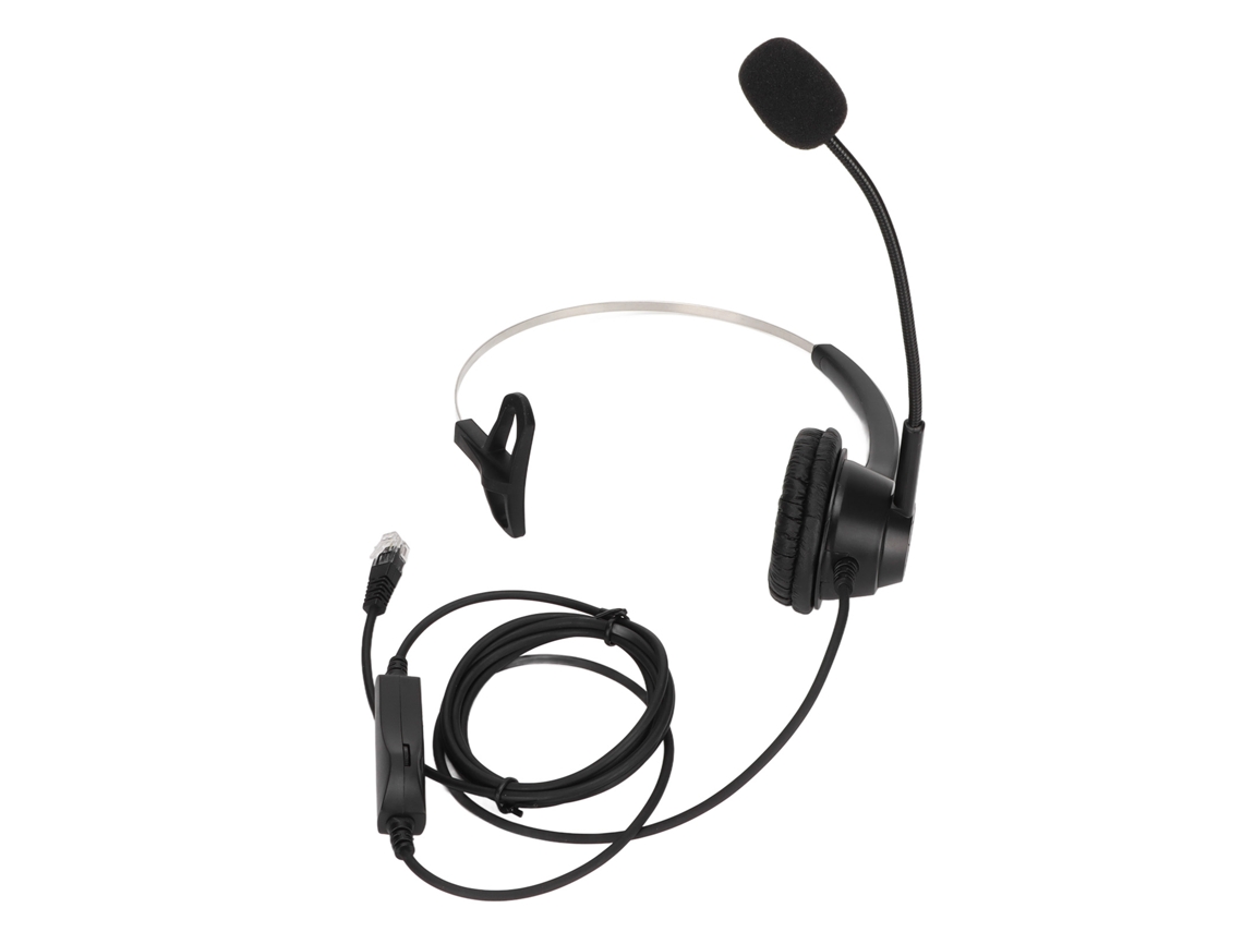 Fone De Ouvido Rj9 Com Microfone Anti-ruído Para Centro De Chamadas Escritório Serviço Ao Cliente H360-rj9-mv