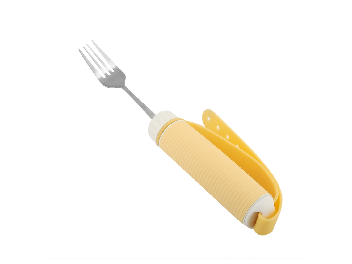 Tenedor y cuchara para comer extraíbles, flexibles y giratorios para pacientes con artritis. Cubiertos. Otros
