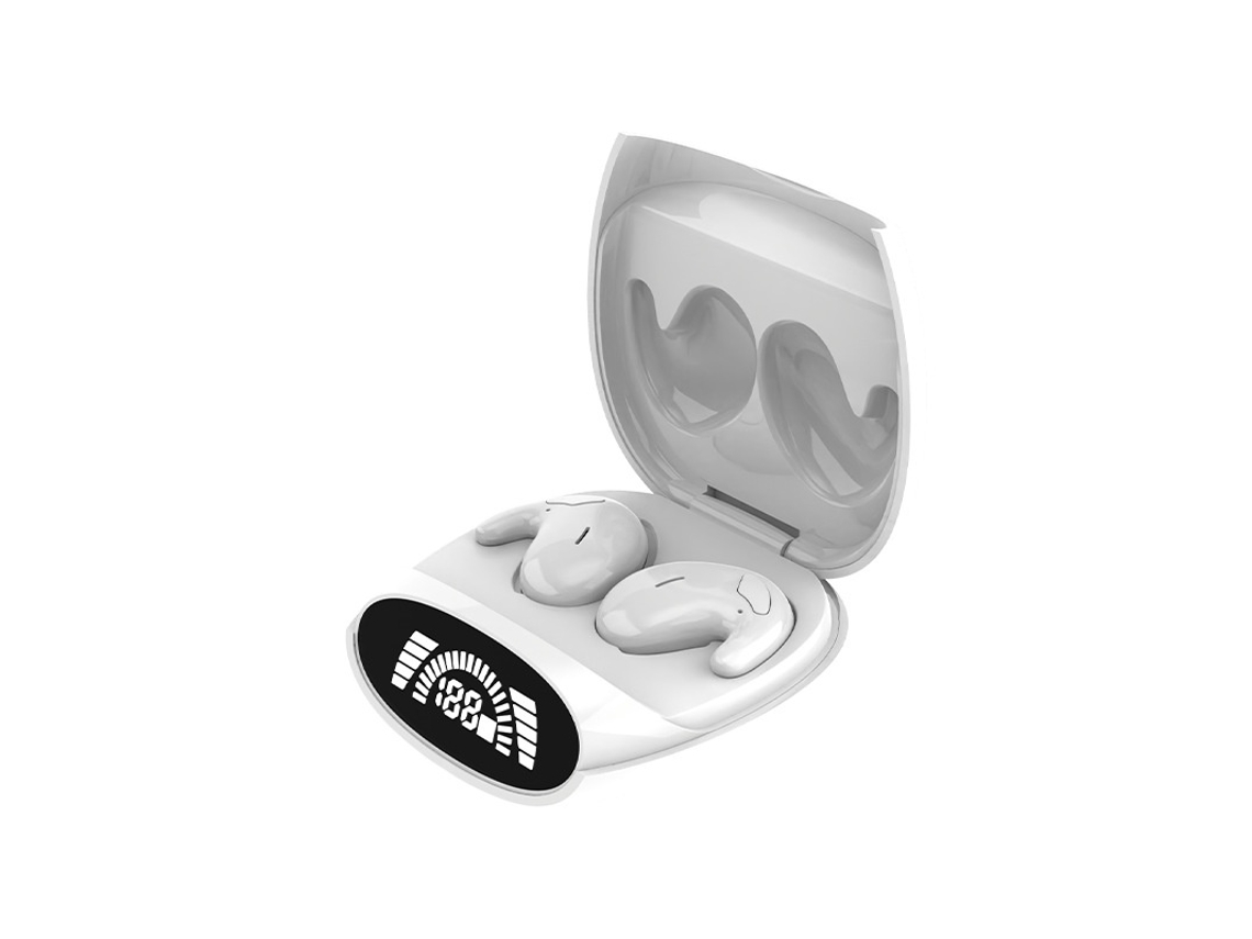 Tapones para los oídos inalámbricos para dormir, adecuados para personas que duermen de lado, suaves y cómodos, adecuados para dormir por la noche, pequeños y mini (blanco) CHRONUS