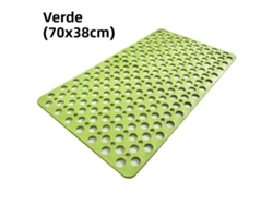 Alfombrilla De Ducha Extragrande, Antideslizante Y Transpirable, Color Verde (70 X 38 Cm), Con Ventosa Fuerte Y Material Tpe Resistente Al Moho.