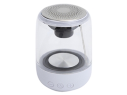 Altavoz portátil inalámbrico Yunzii con Bluetooth 5.0, subwoofer, luz LED, estéreo HiFi, color blanco