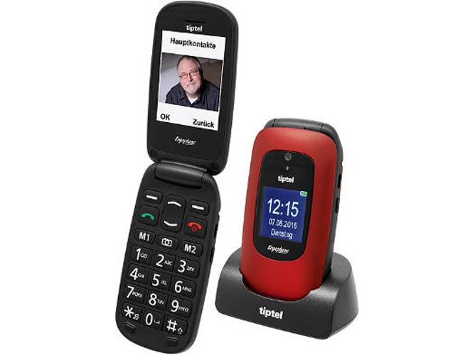 Teléfono móvil TIPTEL 6220 Senior (2.4'' - 2G - rojo)