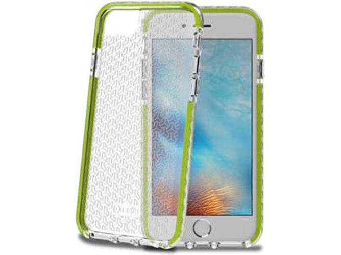 Funda iPhone 7 CELLY Hexagon Verde
