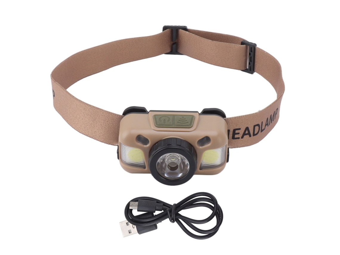 2026-linterna Frontal Led Recargable Con Modos Dual Luz Blanca Brillante Para Camping Senderismo Running Ciclismo Al Aire Libre