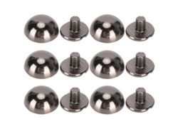 Rebites de Cogumelo com Cabeça Redonda para Decoração de Bolsas Sapatos Roupas 30pcs