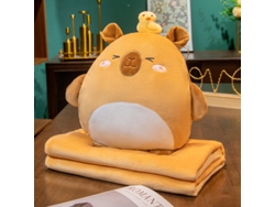 Almohada Eifson Con Manta Cálida, 100 Cm X 170 Cm (pato Amarillo)