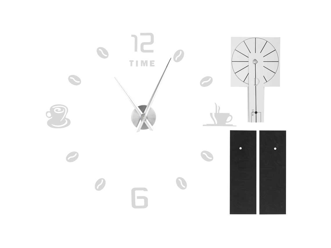 Reloj De Pared Grande Moderno Sin Marco Diy Con Superficie Espejo Pegatina Para Decoración De Hogar Oficina Sala Plata