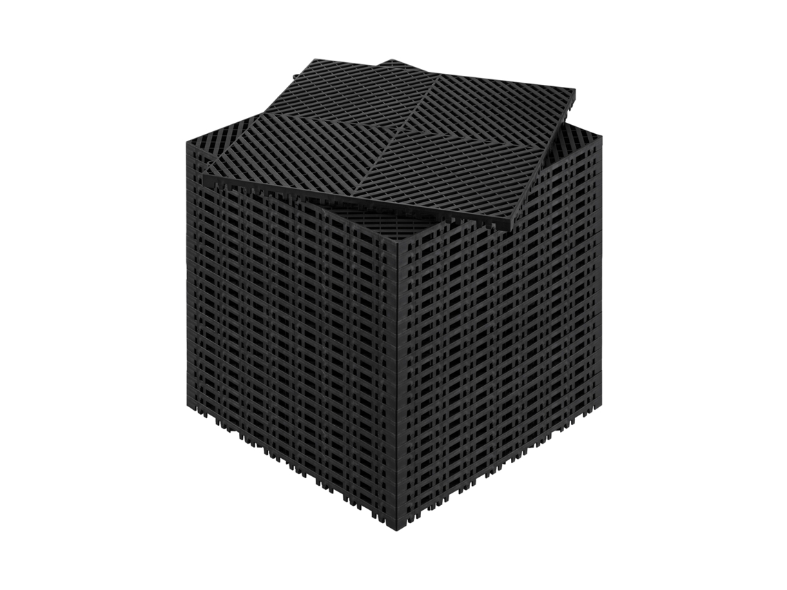Estera De Drenaje Entrelazada Succebuy De 15,7 X 15,7 Pulgadas, Baldosas De Cojín Modulares