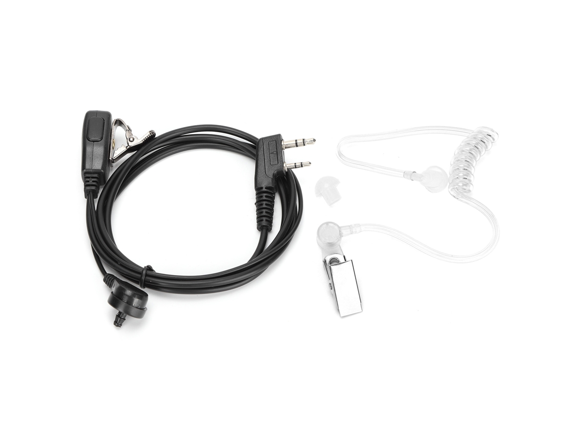 Auriculares Con Intercomunicador Para Walkie-talkie Kenwood Baofeng Con Sonido Nítido Y Material Cómodo.