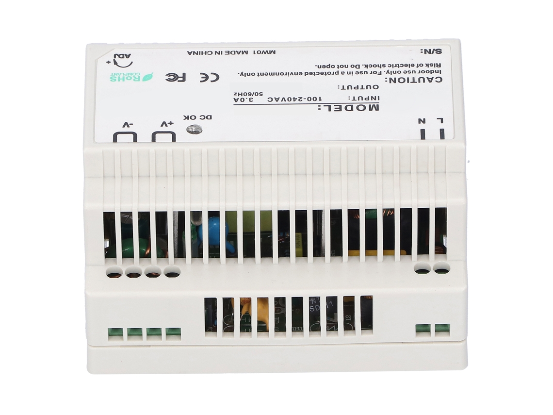 Fuente De Alimentación De Conmutación Rail Dr Series Regulable Led Equipo De Voltaje Medio Bajo Dr‑100‑24