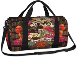 Bolsa Deportiva Estampado Floral Calaveras Para Niños Niñas Mujeres Hombres 45 X 21 5 23 Cm