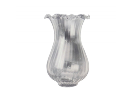 Tulipa de cristal GIRALDA transparente 19x13cm boca 5cm