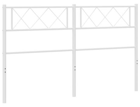 Cabecero VIDAXL Blanco Acero (135 cm)