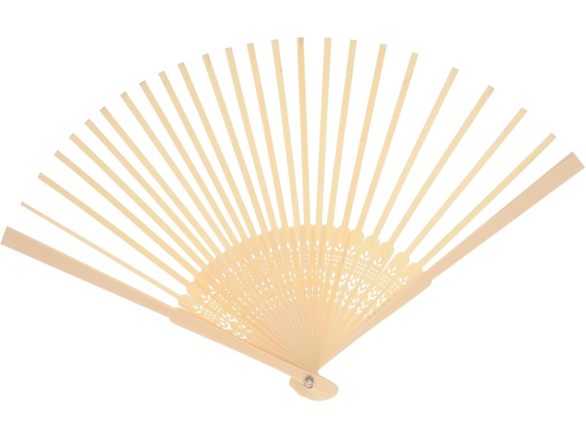 Marco Ventilador Bambú Metal Armar Resistente Roturas Desgaste Decoración Pared Soporte Exhibición