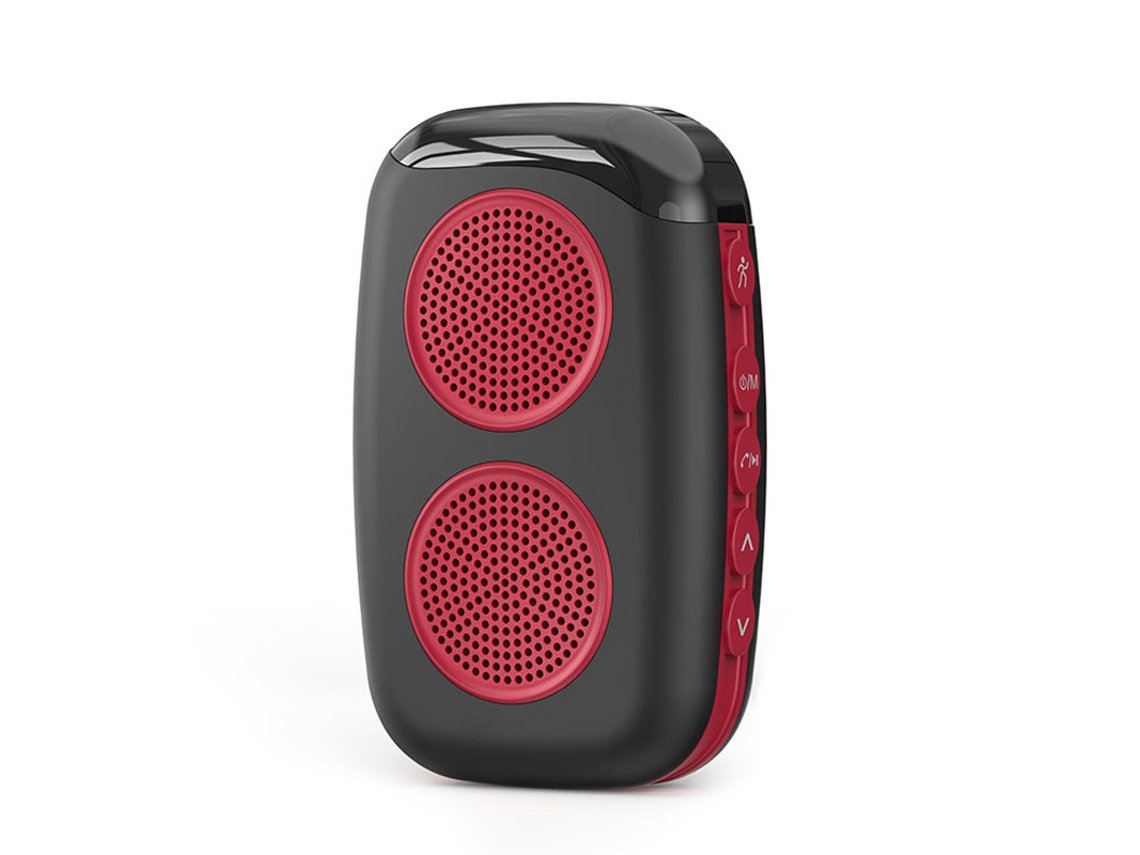 Altavoz Bluetooth MDUG con reproductor MP3 y micrófono - Rojo