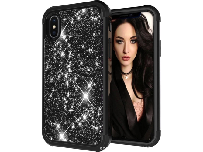 Funda iPhone X, XS WISETONY Yingeer-602 Negro