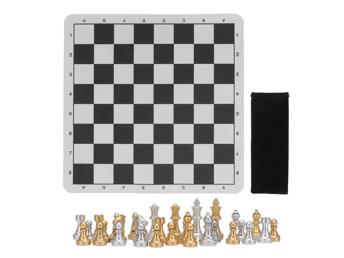 Juego De Ajedrez Con Piezas Y Tablero Decorativo, Juguete Para El Hogar, Ideal Para Niños, Para Viajes Y Para Toda La Familia.