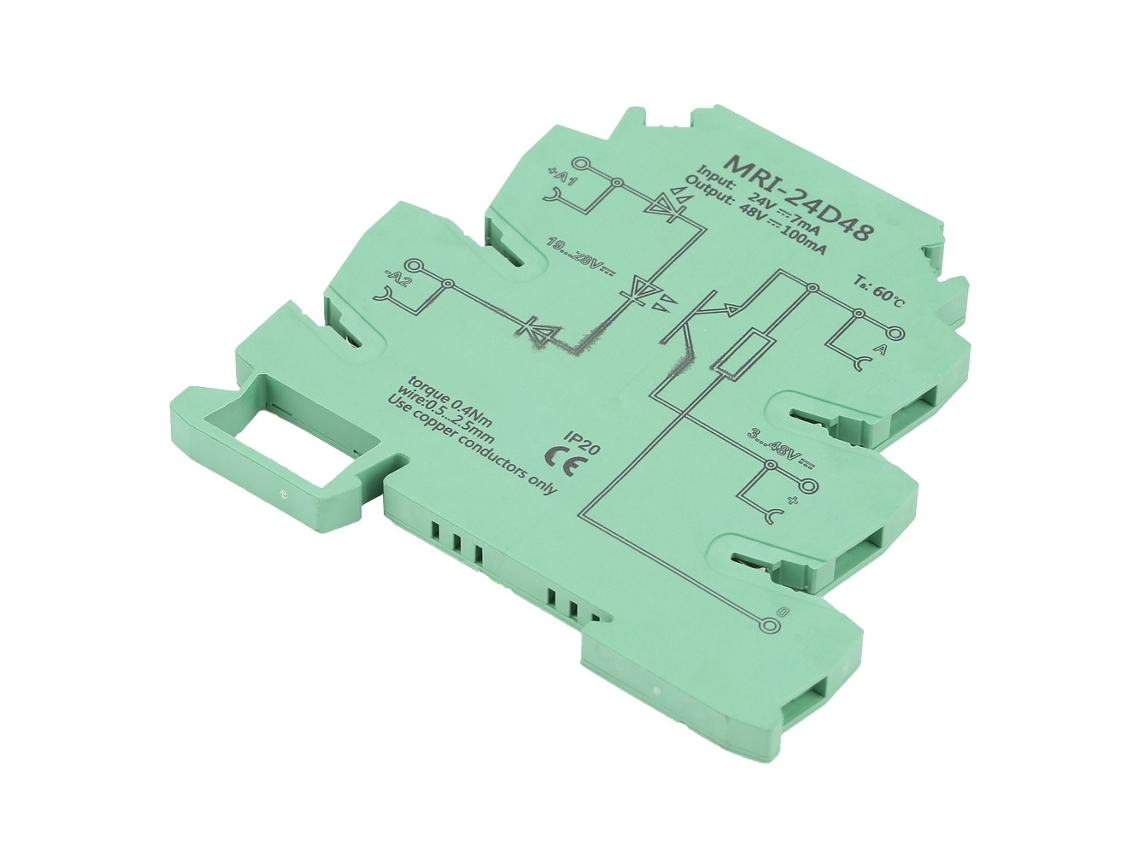 Módulo De Relé Aislador Fotoeléctrico Plc Mri-24d48 Entrada 24 V Cc Salida 3-48 V Cc