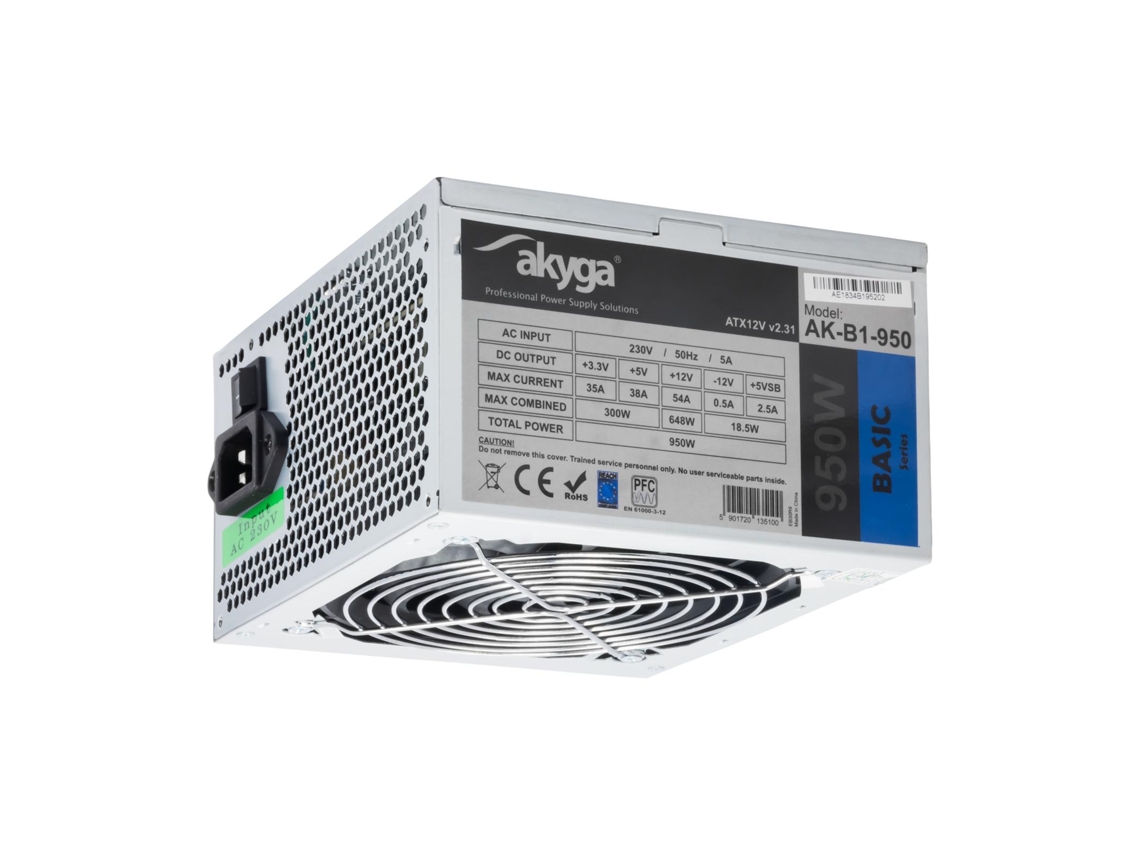 Akyga Ak-B1-950 Fuente Alimentacion 950 W 20+4 Pin Atx Atx Gris