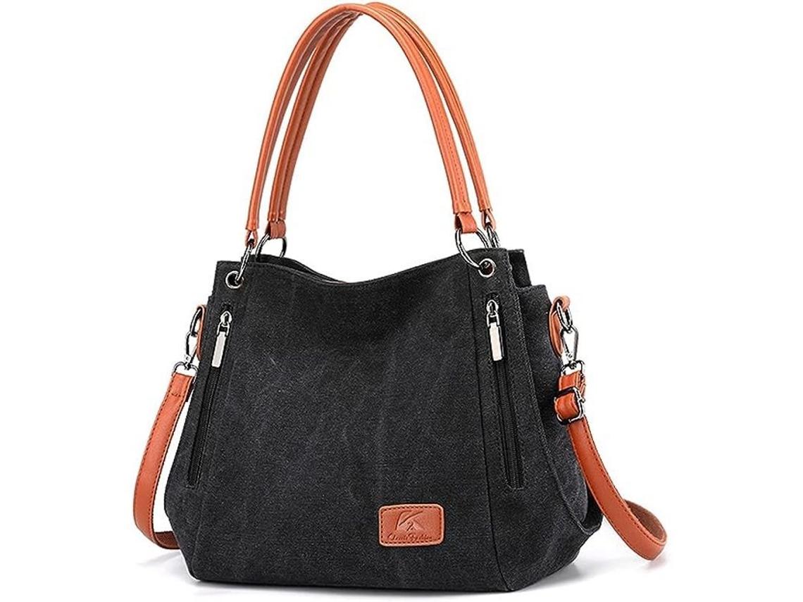 Bolso De Hombro Para Mujer Grande Bolso Tote De Lona Moda Bolso Hobo (bla Rxf