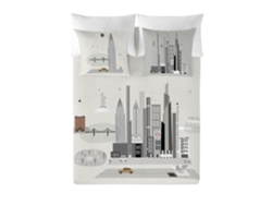 HACIENDO EL INDIO - Funda Nórdica Estampada cama 150 - Algodón Extrasuave - Incluye 1 o 2 Fundas de Almohada - NYC