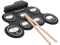 Batería electrónica digital Eifson Drum Knife con 7 pads y pedal angular (iconos)