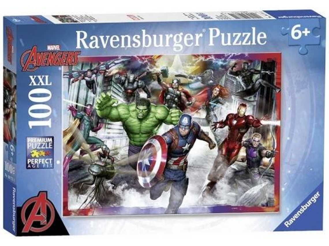 Puzzle RAVENSBURGUER Avengers De Marvel (Edad Mínima: 14 Anos - 100 Piezas)