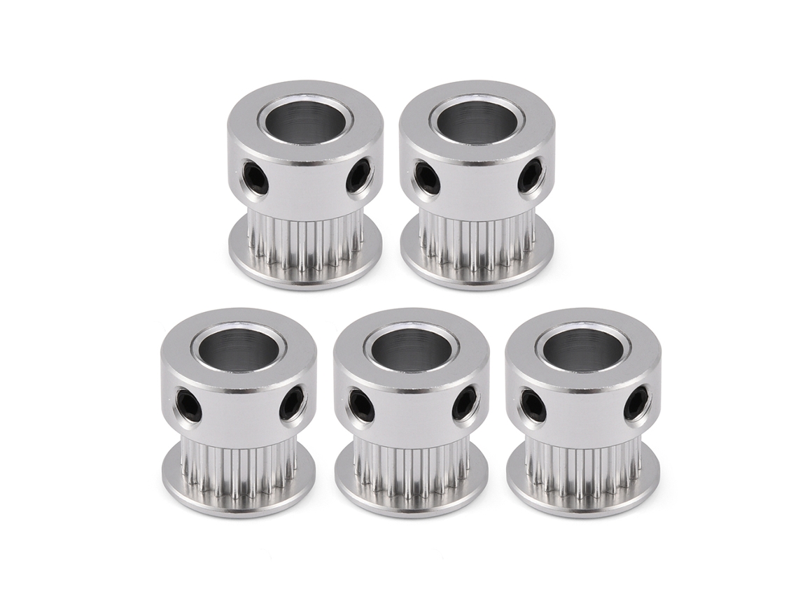 5 piezas de polea de sincronización de aluminio 2GT 20D para impresora 3D de 8 mm