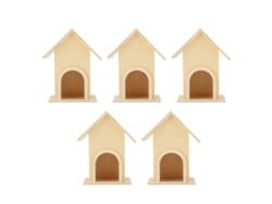 5 Piezas De Casitas Para Pájaros De Madera Para Armar, Trampas Para Pájaros, Decoración De Jardín Y Patio.