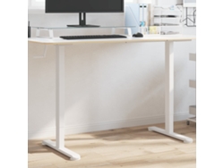 Marco de escritorio de pie acero blanco (94-135)x60x(70-114) cm