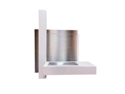 Chimenea de bioetanol Vienna, de pared, blanca, 65 x 75 x 23 cm