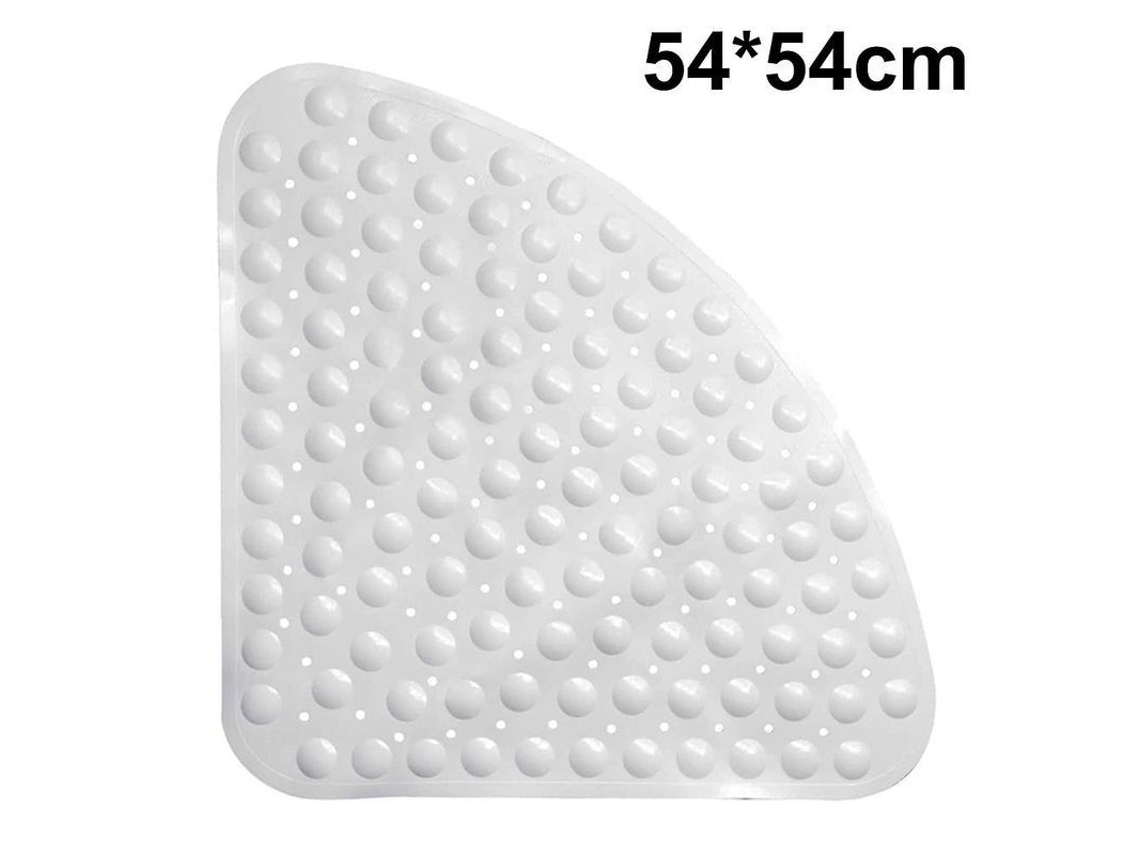 Alfombrilla De Baño Antibacteriana Y Antideslizante Con Forma De Cuarto De Círculo Y Rápida Ventilación.