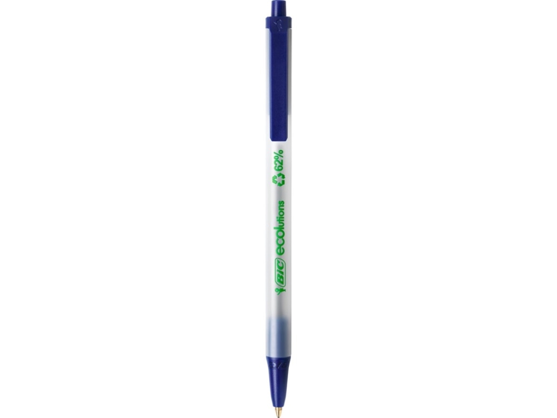 Bolígrafo BIC Clic Stic Ecolutions Punta Media 1 mm (Tinta Azul)