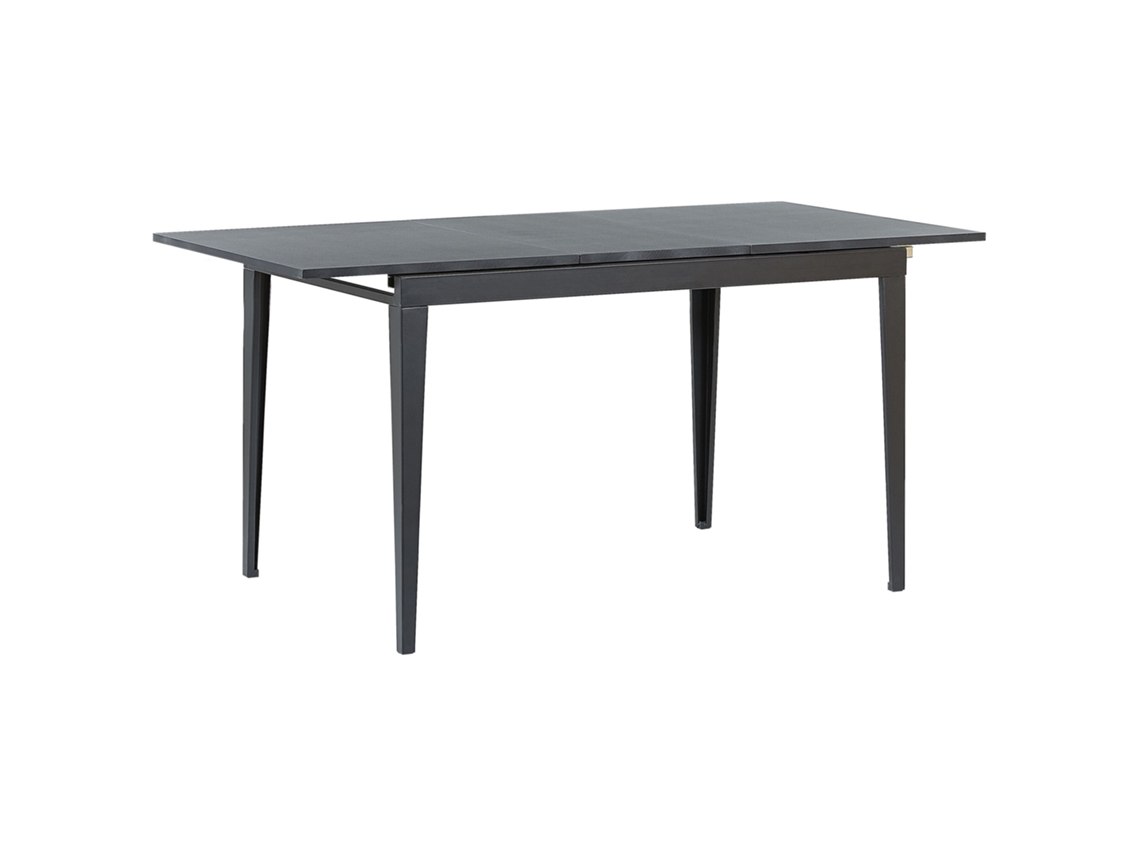 Mesa de comedor BELIANI Norley de MDF Negro 80x160x77
