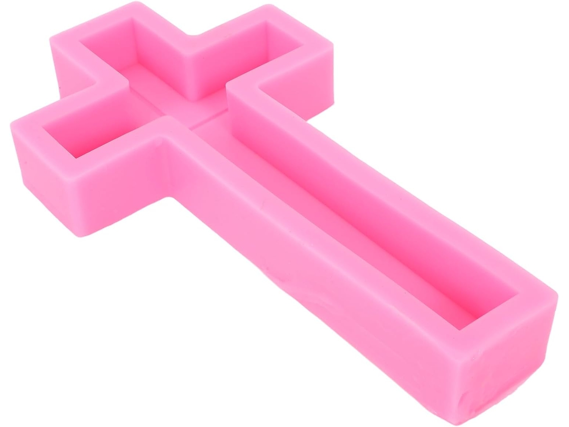 Molde De Silicona Flexible En Forma De Cruz, 33 Cm, Para La Fabricación De Velas.