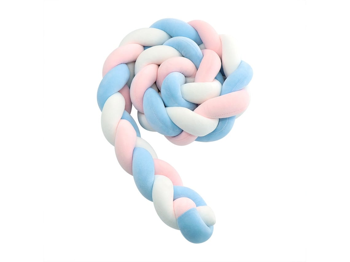 Correas De Seguridad Trenzadas Para Cuna Con Nudos, Tira Larga Para Barandilla De Cuna (200 Cm)