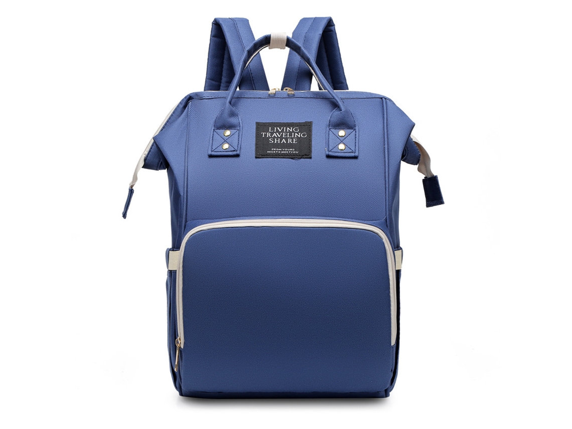 Bolsa Mamãe Mãe E Bebê Cuich Mochila Multifunción Para Cambiar Pañales Para Bebé, Bolsas De Maternidad Impermeables, Azul