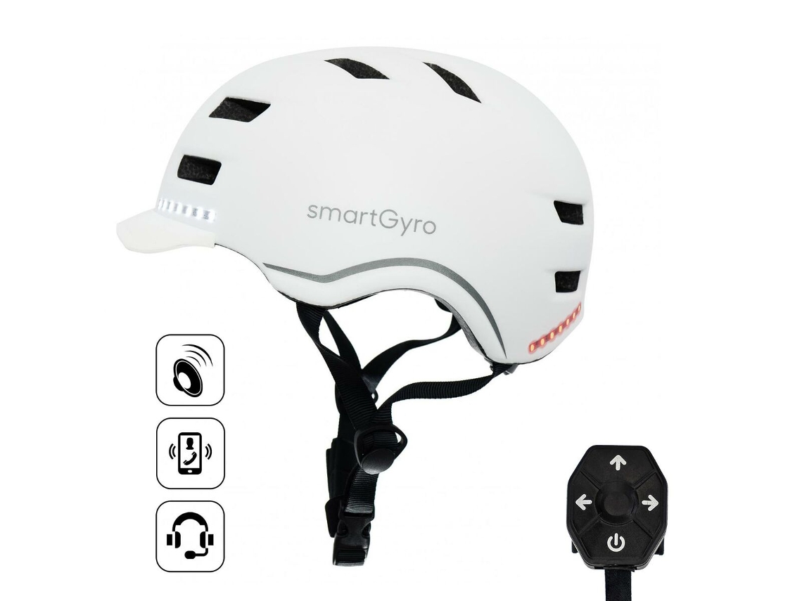 Casco para Patinete Eléctrico SMARTGYRO SMART PRO L Blanco