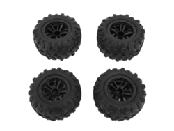 4 Neumáticos De Repuesto (izquierdo Y Derecho) De Goma Para Wltoys 144001 144002 Scy16101 Scy16102 Mjx H16h H16e