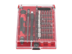 Kit De Herramientas De Mantenimiento De 45 Piezas Con Destornilladores, Llaves Hexagonales, Llaves De Estrella Y Vasos.