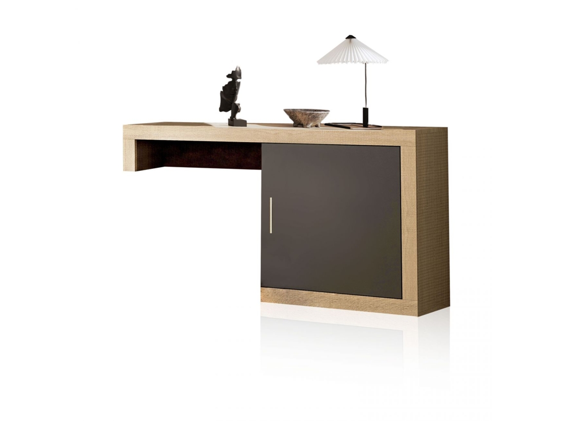 Módulo bajo Nuka 1 puerta Cambria - Grafito 130 x 60 x 29,7 cm