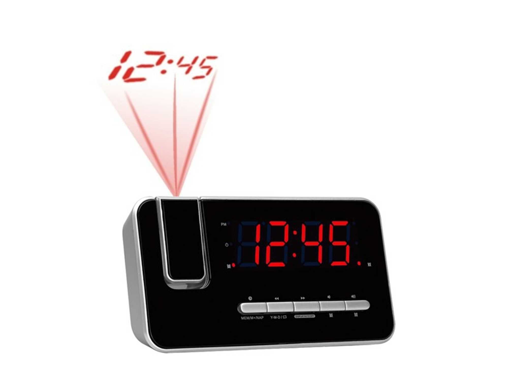 Radio Despertador DENVER CRP-618 (Negro - PLL - FM - Corriente - Alarma Doble - Función Snooze)