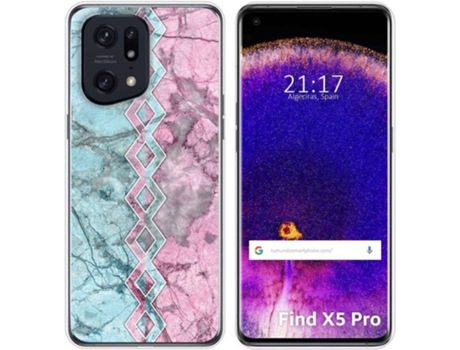 Carcasa para Oppo Find X5 Pro 5G TUMUNDOSMARTPHONE Dibujos Mármol 08 Multicolor